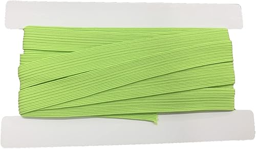 Miniatura 5 de Coloridas bandas elásticas planas de 58 pulgadas de ancho para coser trenzadas, elásticas para manualidades, proyectos de bricolaje, 5 yardas por