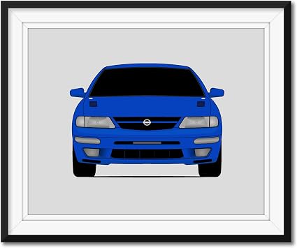 Custom Car Posters Handmade Poster compatible with Nissan Maxima A32 1994-1999 4th Generation in The Fast and the Furious Movie Print Wall Art Decor driven by Vince - 8x10 Satin Print Unframed