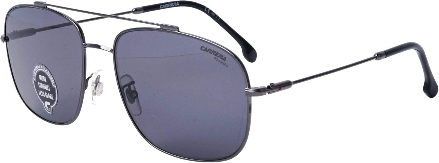 Carrera 182/F/S Sunglasses CA182FS-0V81-M9-6017 - Dark Ruthenium Black Frame, Gray Cp Pz Lenses,