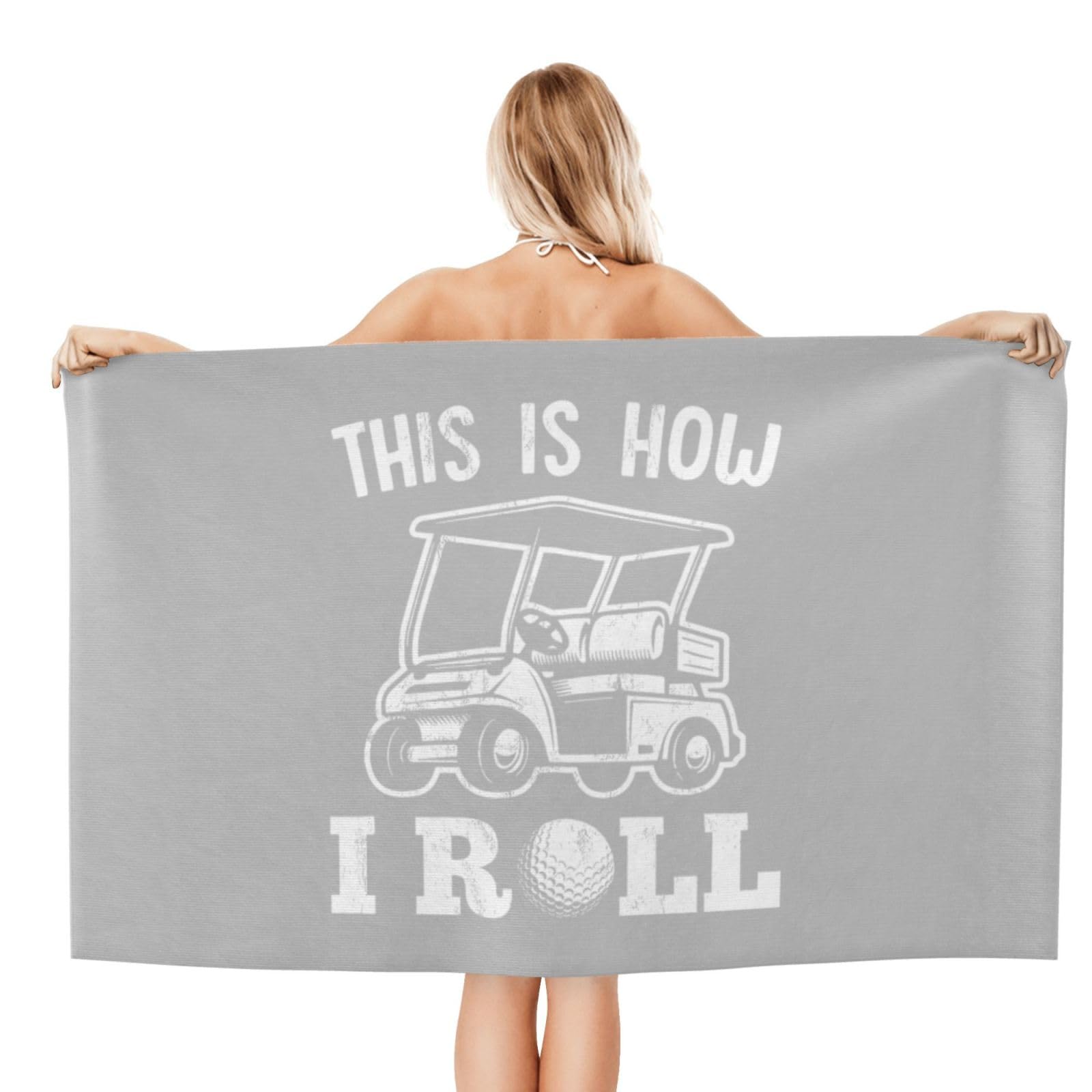 Amazon｜これが私がゴルフカートを巻く方法 バスタオル ラージ