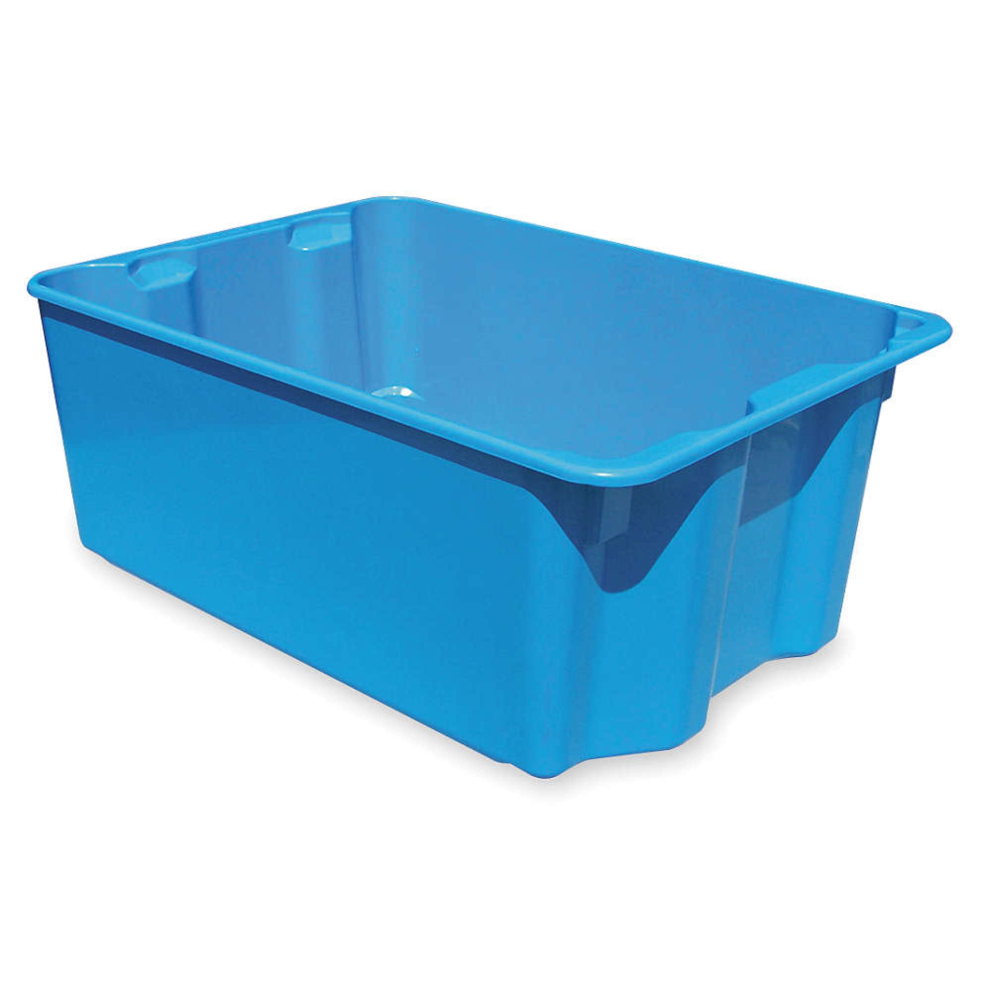 Stacking & Nesting Container, Hd, Blue