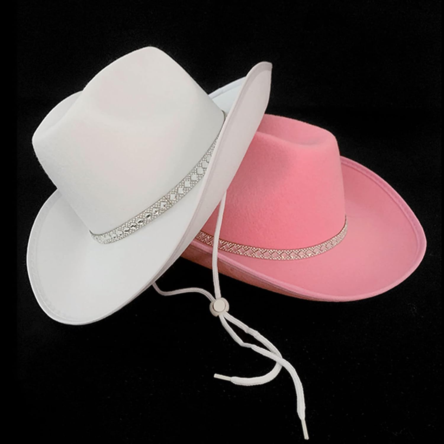 Hats Men Cowboy Hat for Women Western Model Show Felt Adult for Adult Outdoor with Anti-Slip Band for Large Brim