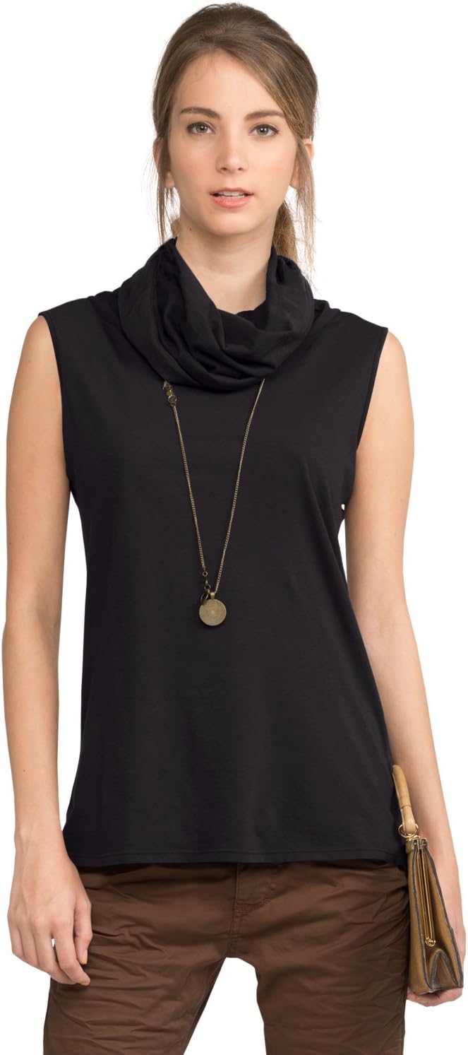 NEUSHOP Women's Arad 100% Cotton Turtleneck Premium T-Shirt