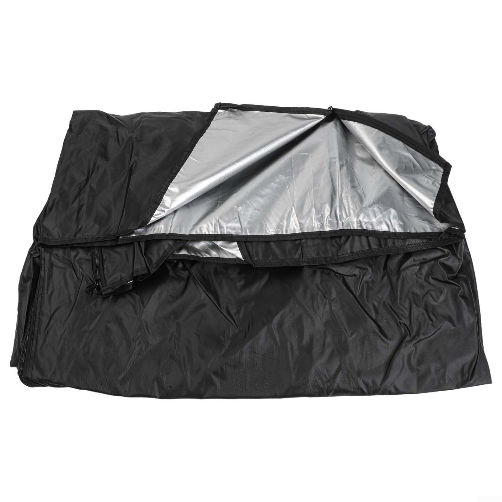 Wasserdichte Regalabdeckung aus 420D Oxford, mit Reißverschluss, staubdicht, mit Tasche für Küche, Garage, Lager (91 x 46 x 183 cm)