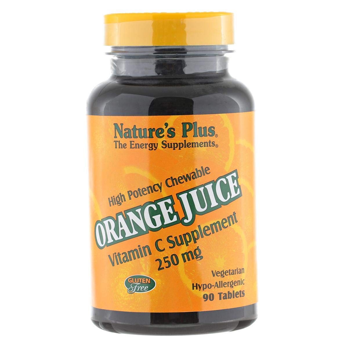 Nature's PlusOrange Juice Chewable Vitamin C 90 Tabs, 250 Mg