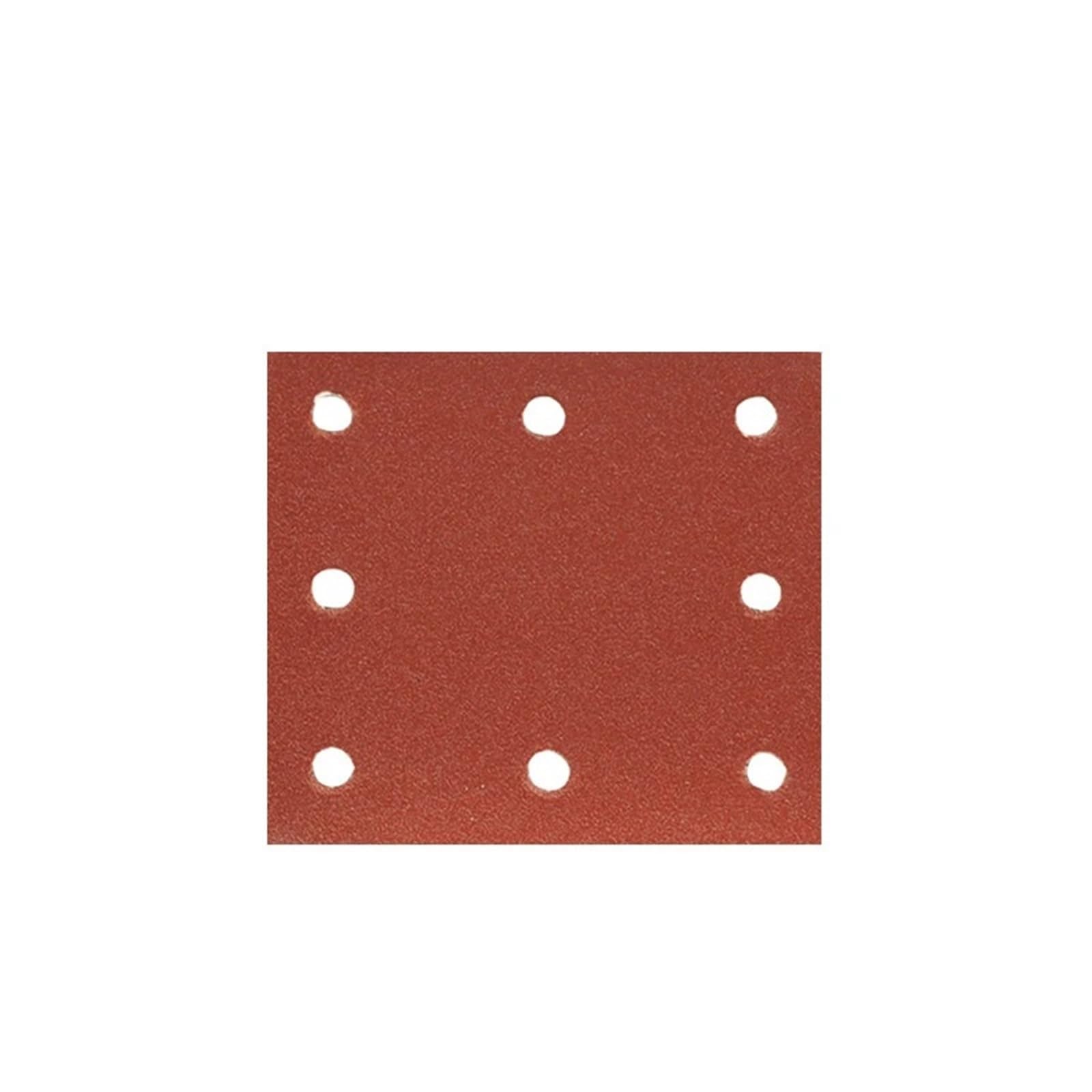 20 piezas de papel lija cuadrado 115 x 105 mm. Papel flocado 8 agujeros for pulir madera y metal ligero. P80-320. Paquete mixto Apto para paredes y madera(5Pcs P80 120 240 320)