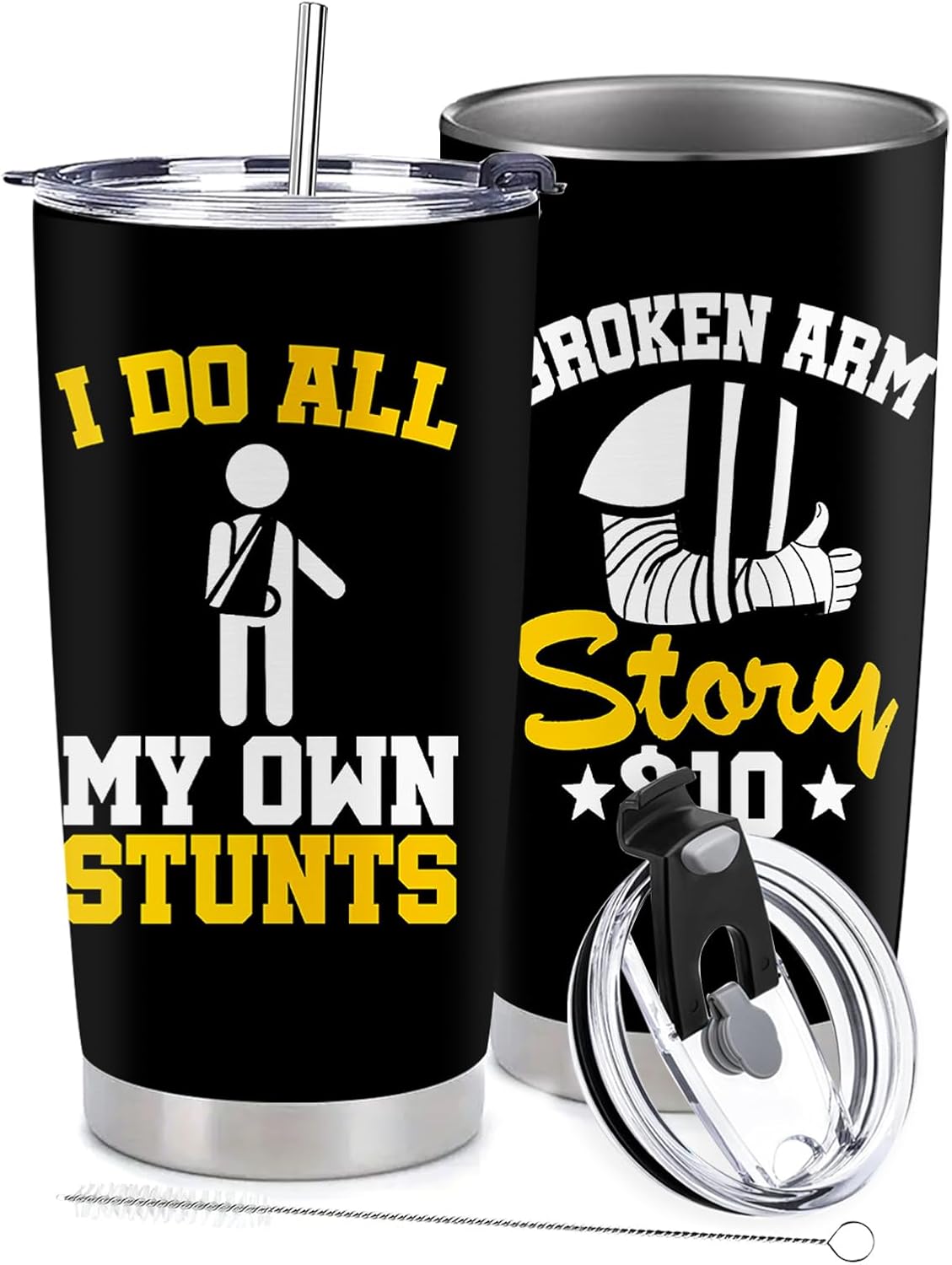 Broken Arm Gifts for Kids - Broken Arm Stainless Steel Vacuum Insulated Tumbler 20 Oz