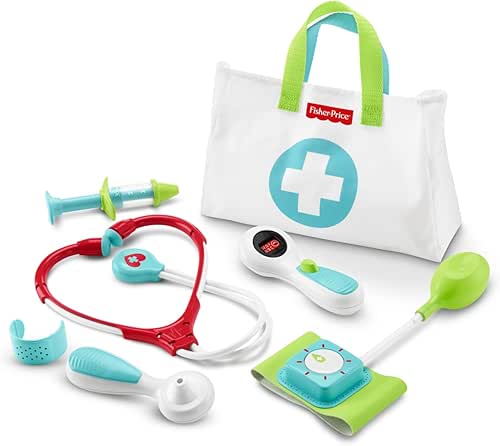 Fisher-Price Malette de Docteur, jouet d'imitation pour enfant avec 7