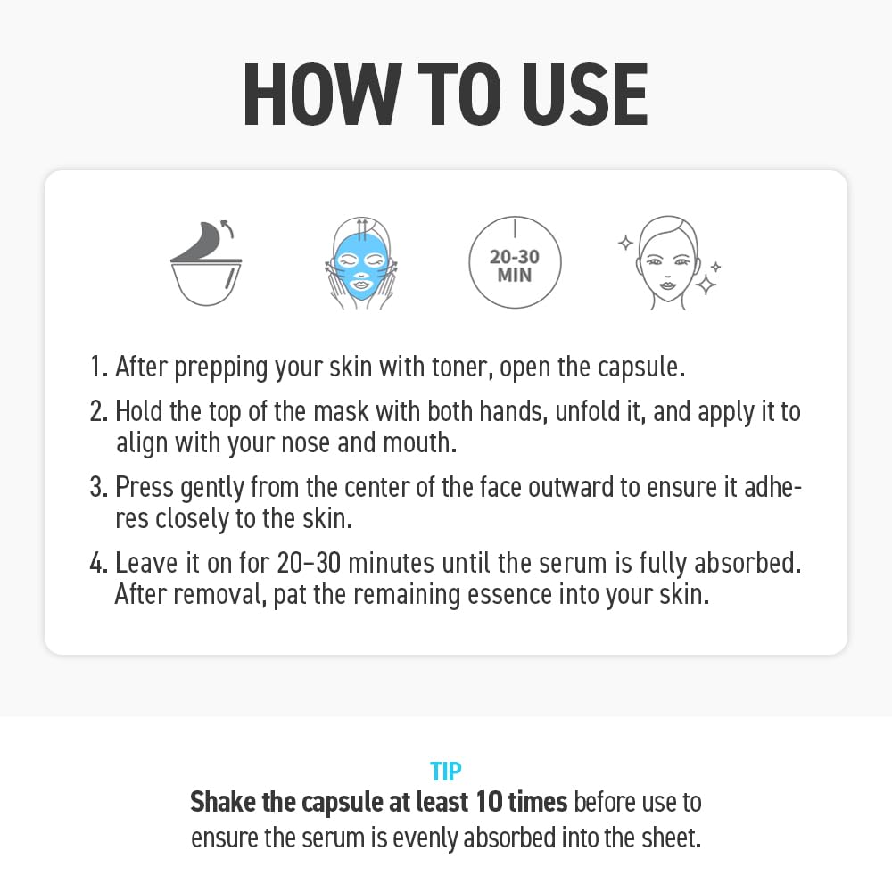 Bio-Cellulose Deep Moisture Face Mask, High-Adhesion Second Skin Sheet, Intensive Hydration & Skin Barrier Care, Korean Skincare - Image 6