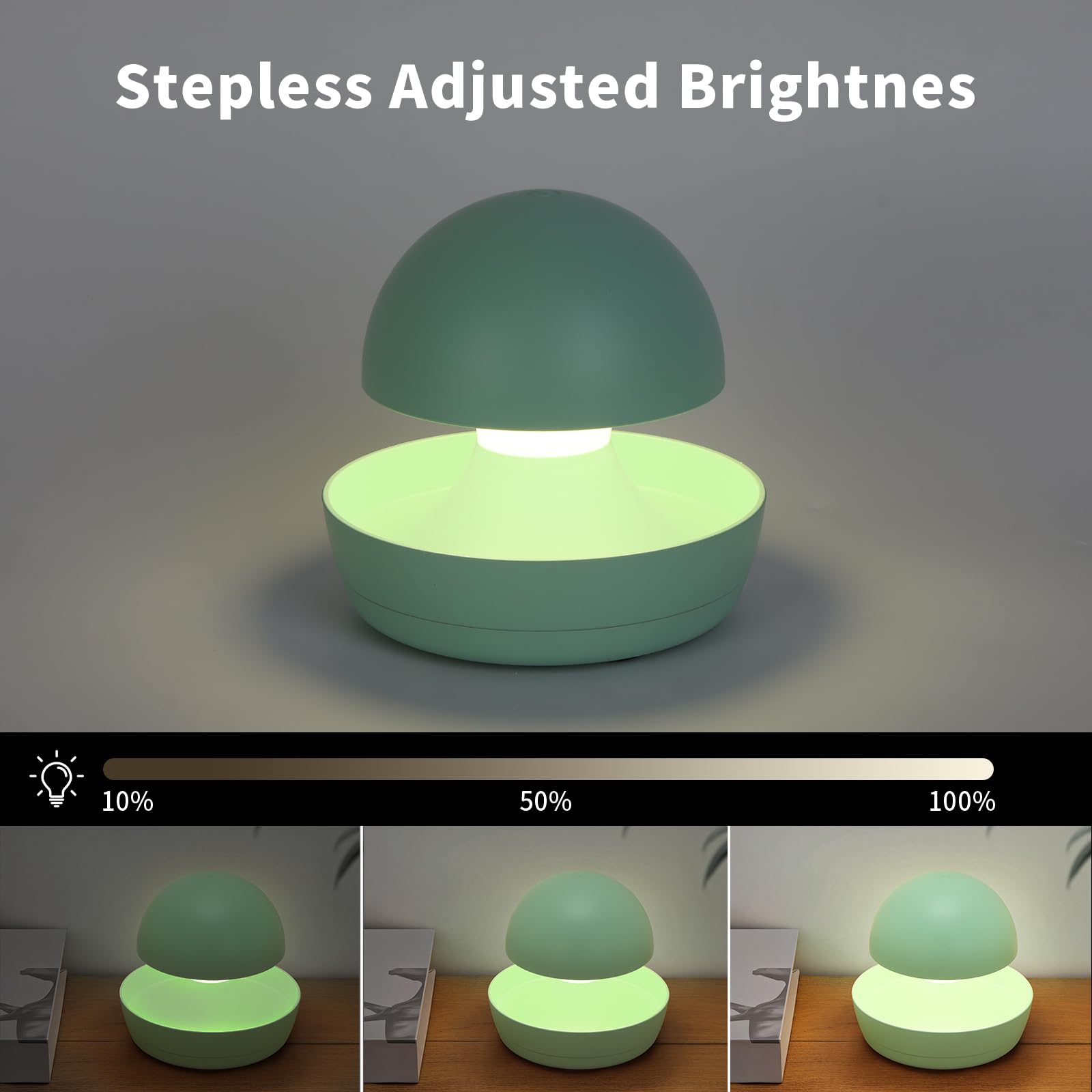 Luz nocturna de guardería para niños, luz nocturna de recarga para niños, 1 paquete, 4000 K, verde