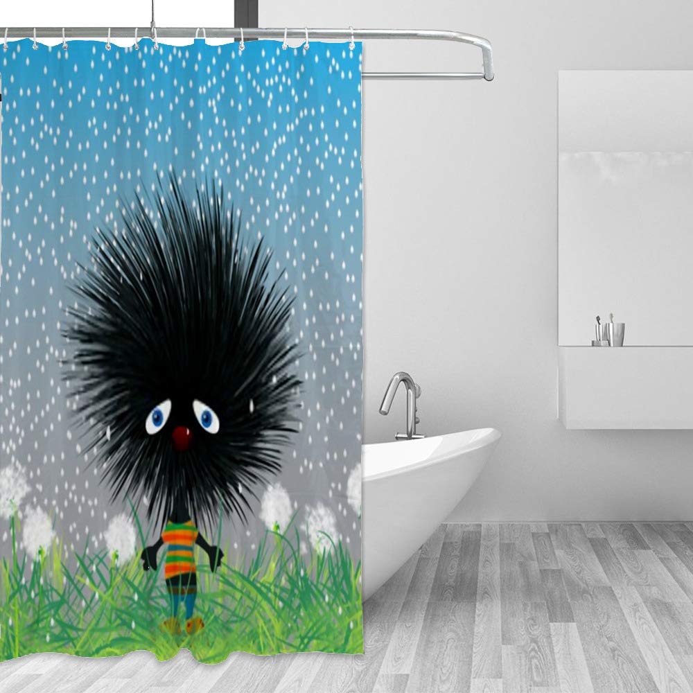 Rideau de douche imperméable fini les sols mouillés en salle de bain