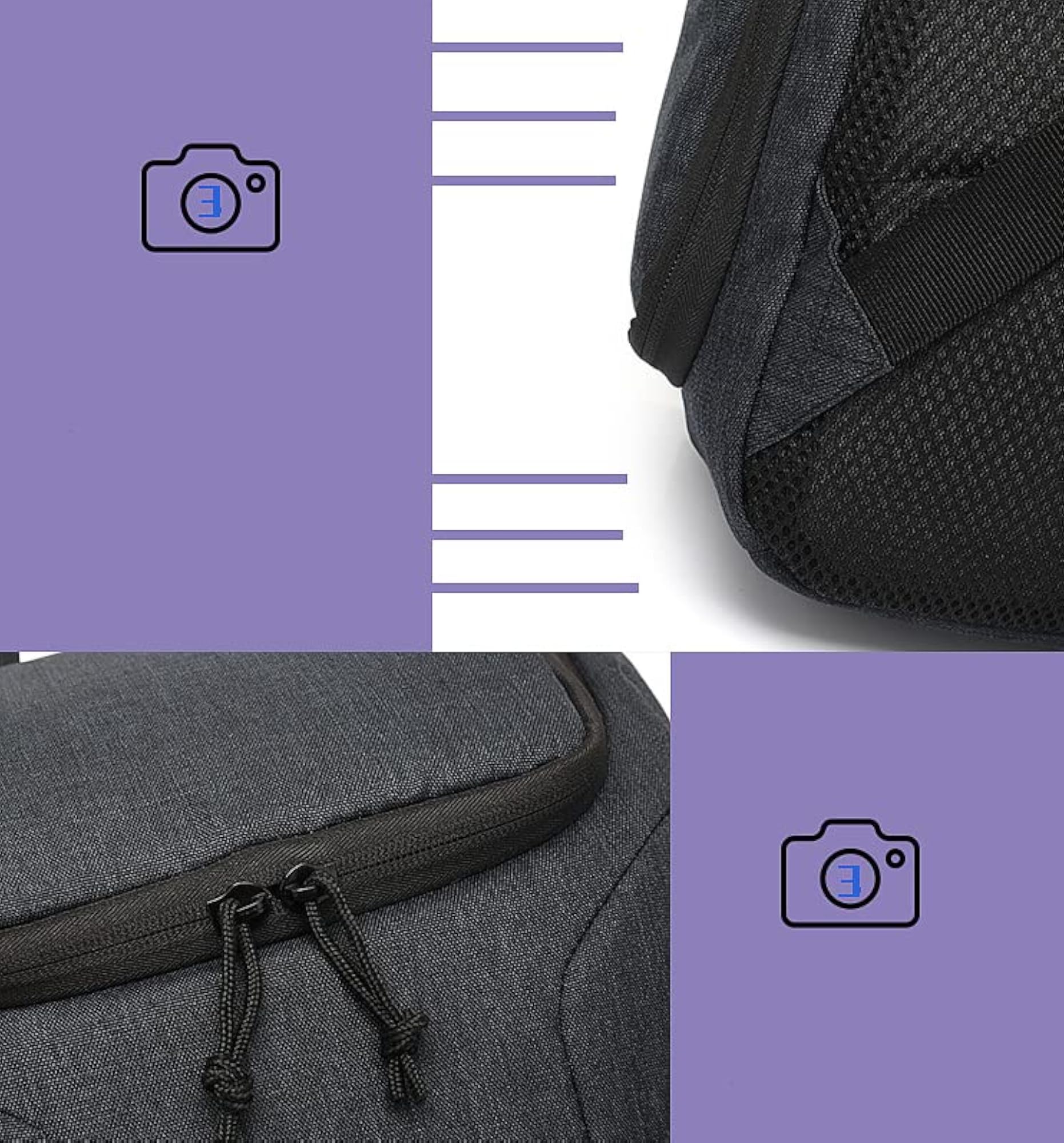Large Camera Accessory Bag Shoulder Backpack for Outdoor Use