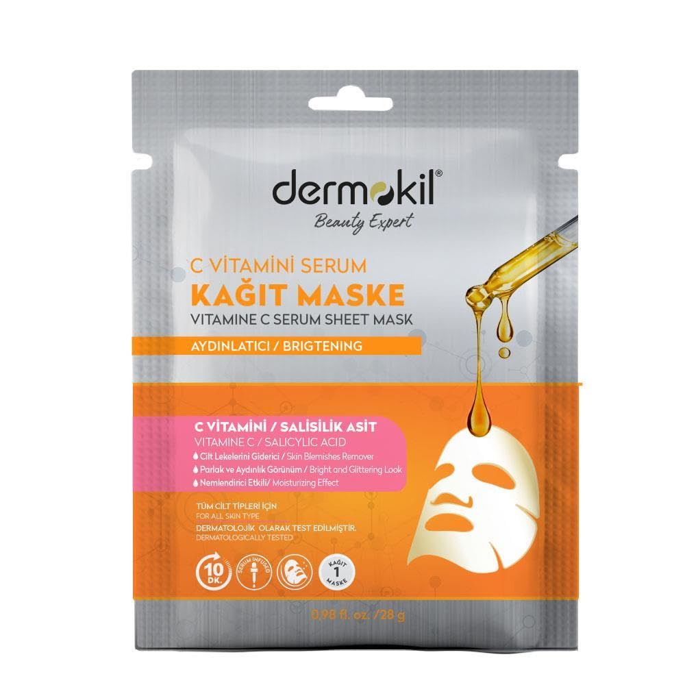 DERMOKİL C Vitamini Serum Kağıt Maske 23 gr