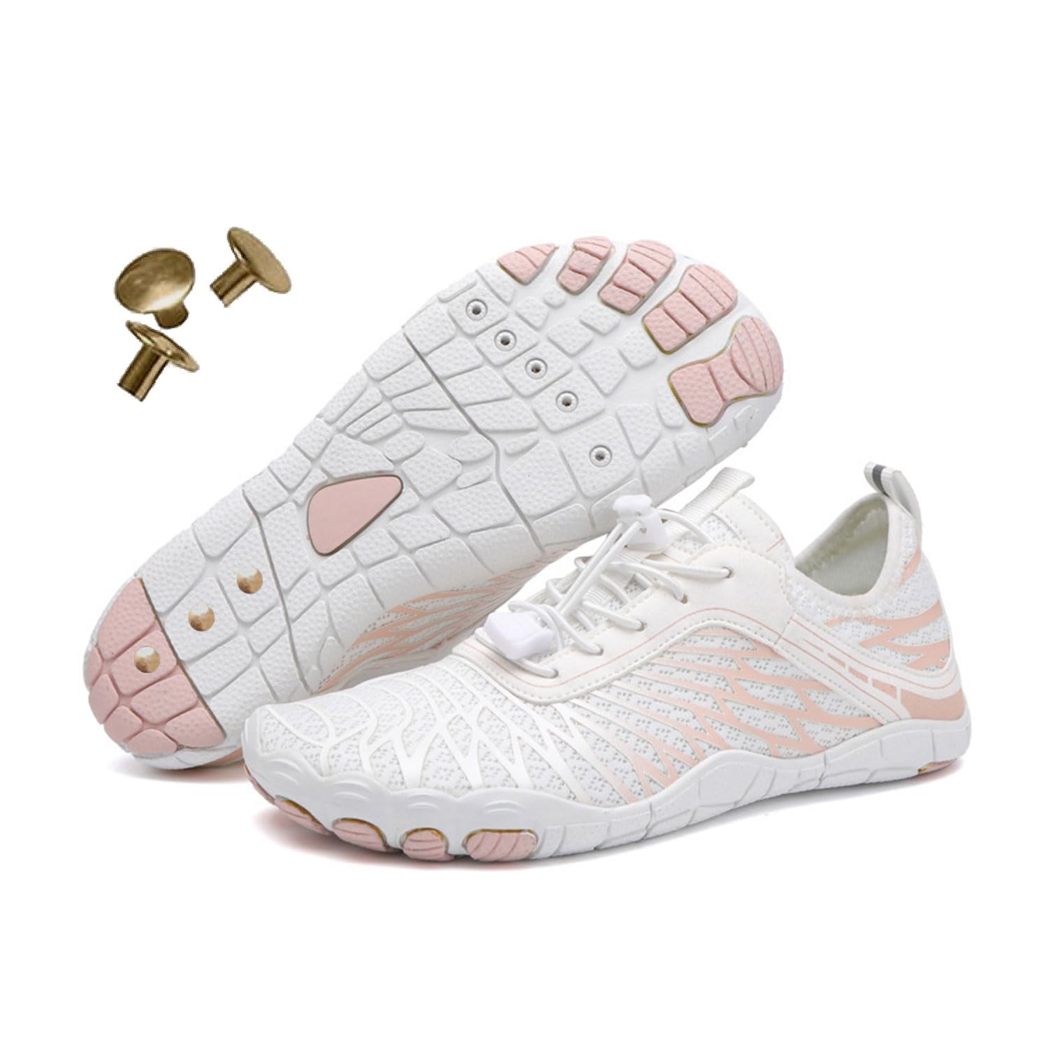 Grounding Shoes with Copper, Barefoot Shoes Women Men, Wide Toe Box Hiking Barefoot Womens, Non-Slip Comfortable Breathable Water Shoes for Walking Running
