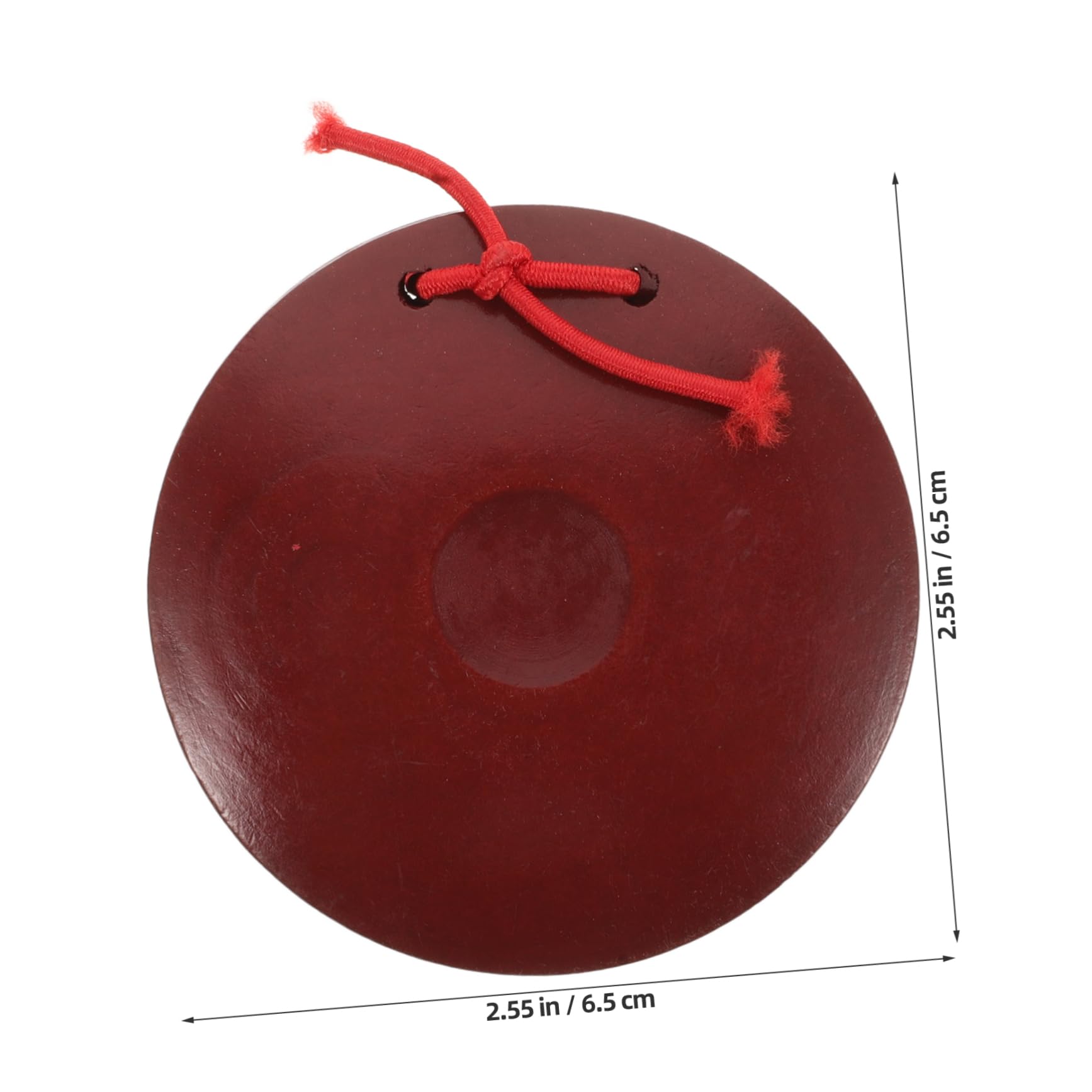 VANZACK 2Pcs Wooden Castanets Natural Finger Castanets for Percussion Instruments for Music Education and Rhythm Activities