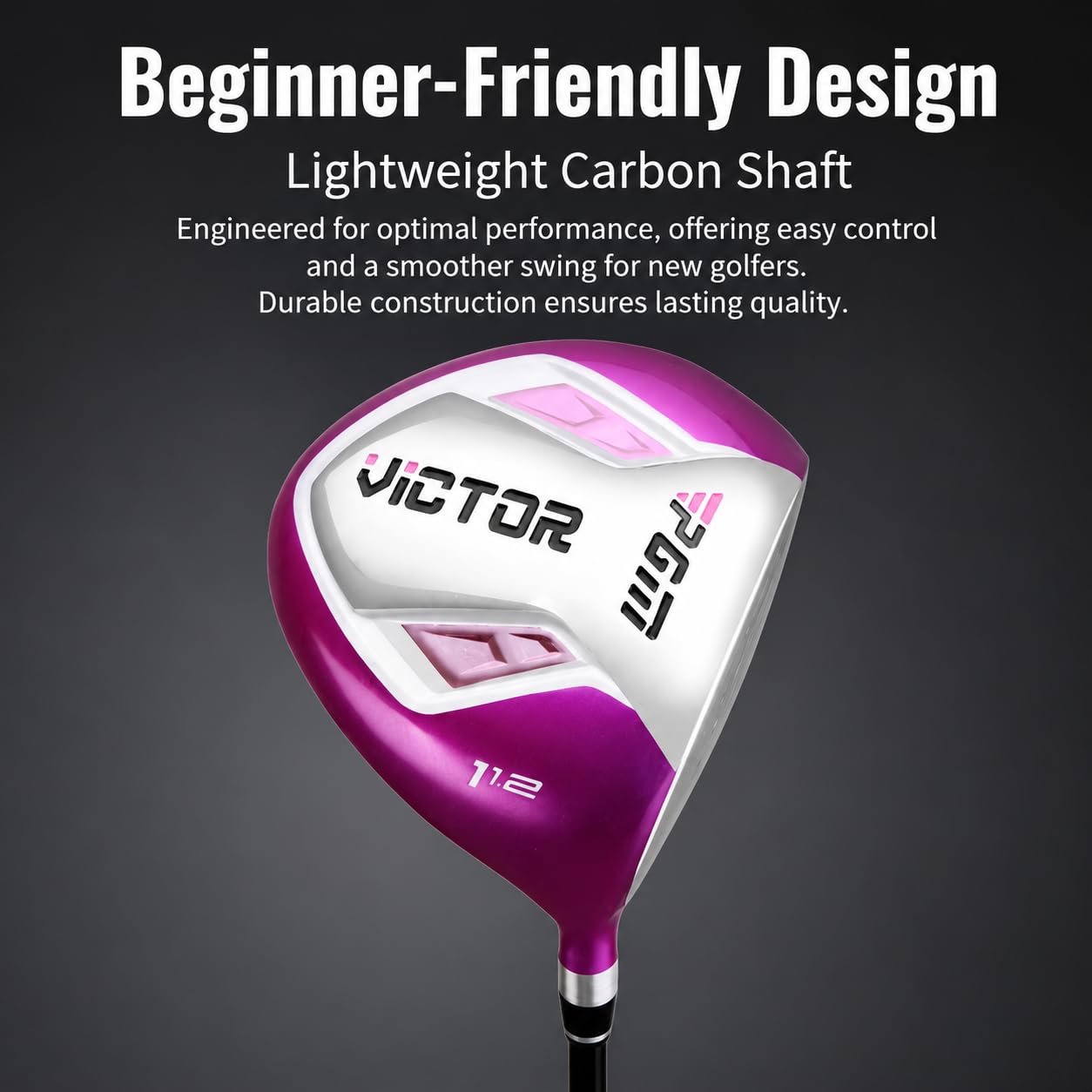 Golf Club Equipment Schlägerset mit Driver -Holz Eisen Putter Ausgestattet mit Schlägertasche Tragegurt Ständer für Männer Frauen Wochenendgolfen