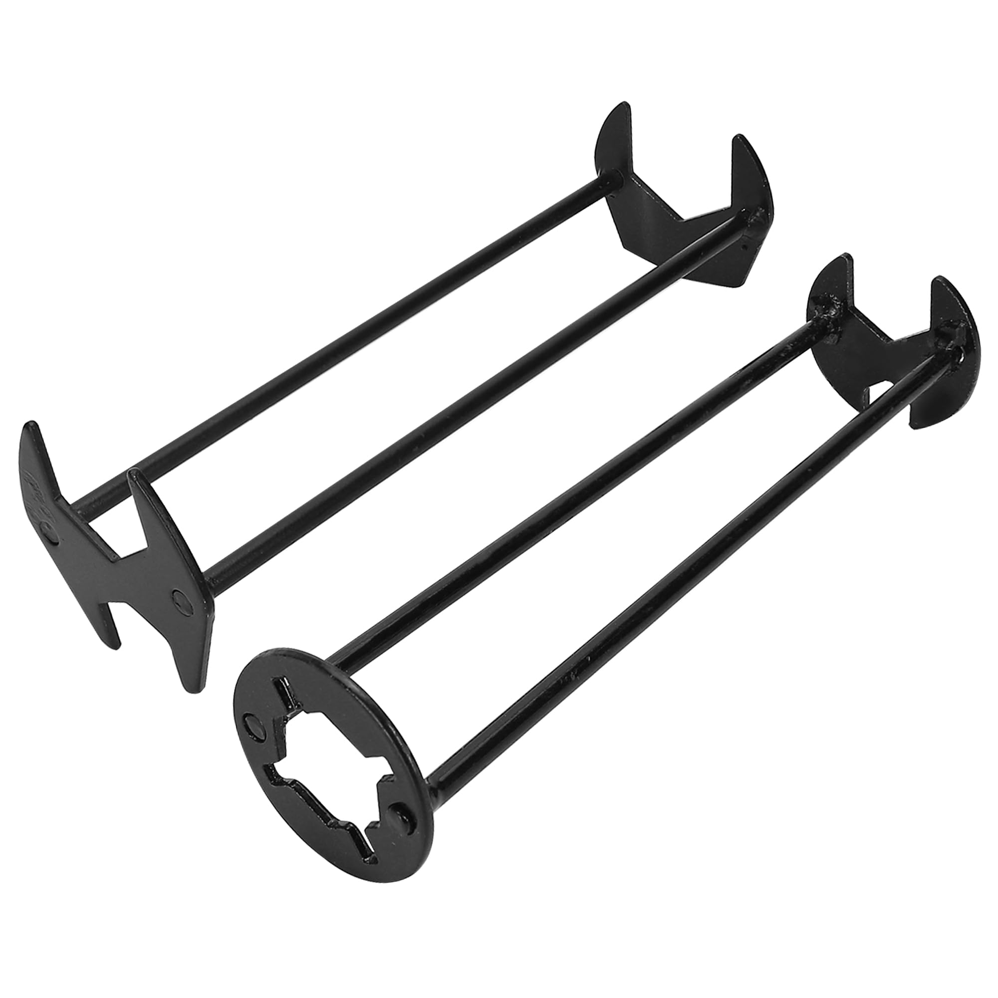 2PCS Four-jaw Hex Wrench, Multifunctional Basin Wrench Set, 7 Sizes Carbon Steel Removal Faucet Tools fit Most Sizes Types of Screw & Thread Tight