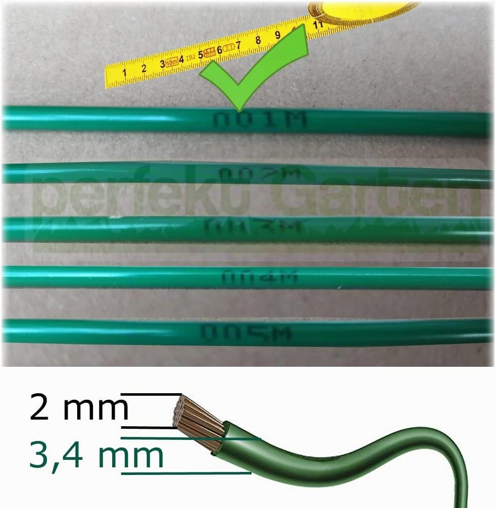 Câble périphérique HQ pour robot tondeuse à gazon - 800 m x 3,4 mm - Compatible avec Stihl iMOW/Viking