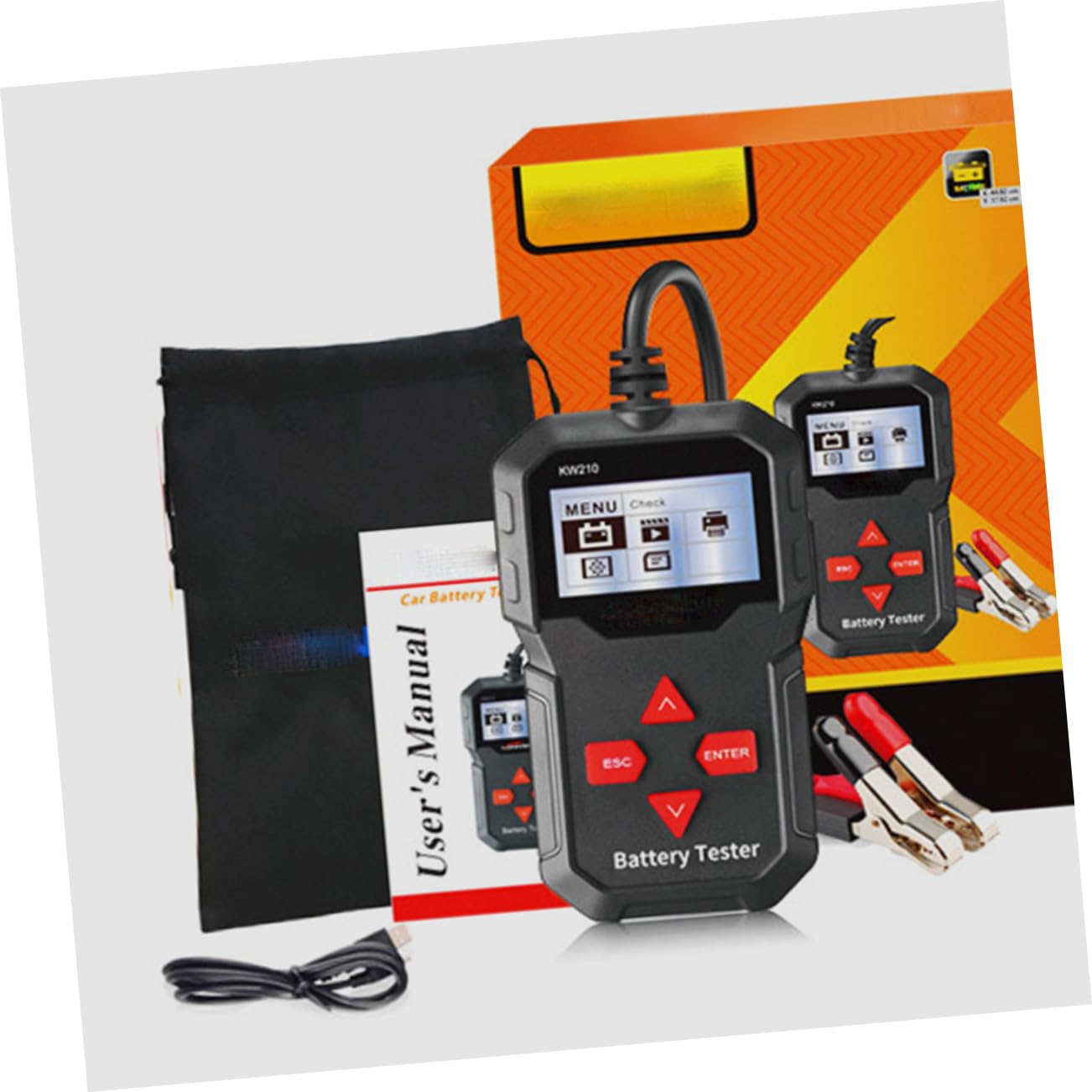 1 Set Professional Vehicle Battery Tester Car Battery Testing Tool with Accurate Measurement Durable Design and Fast Health Check for Efficient Testing