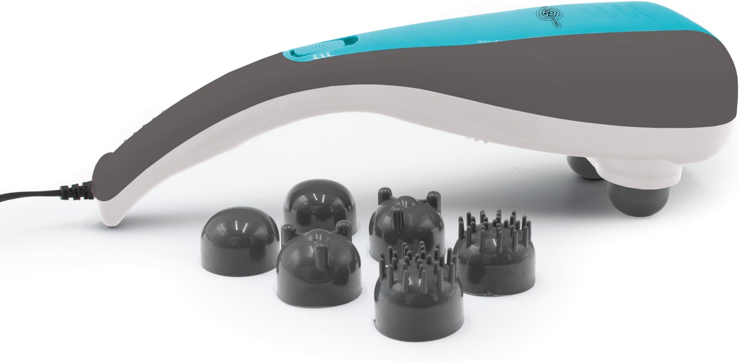 Well Being Percussion Massager Handheld UK Mains Power Deep Tissue Massage Tool