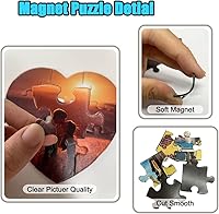 Vista 4 de Imán de rompecabezas para nevera, imagen personalizada, formas únicas, imanes (forma redonda)