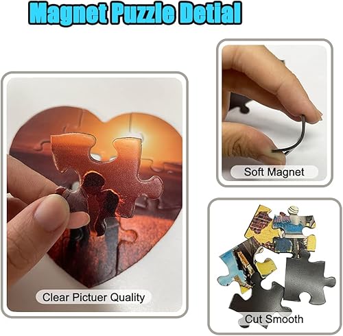 Miniatura 4 de Imán de rompecabezas para nevera, imagen personalizada, formas únicas, imanes (forma redonda)