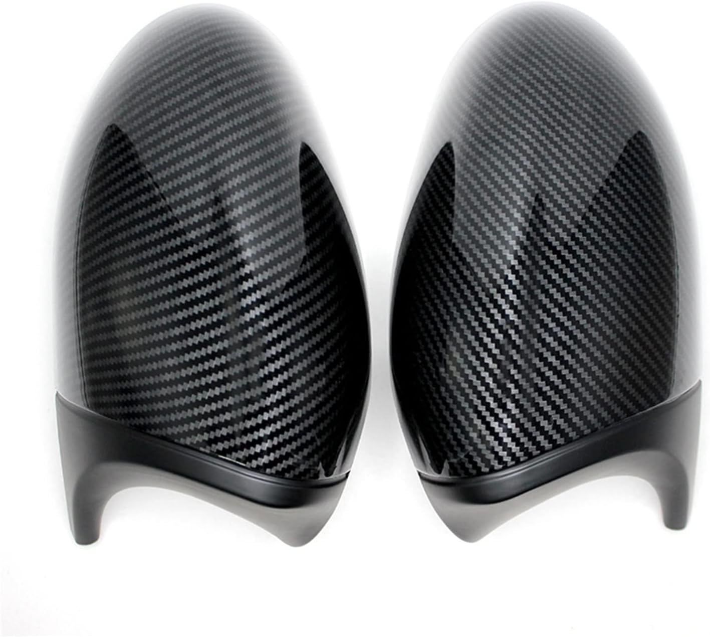 1pair Fit for BMW E87 E81 E82 E90 E91 E92 E93 Rear View Side Case Trim Car Rearview Mirror Cover Rearview Mirror Cover (Color : ABS Black-01, Size : 1)