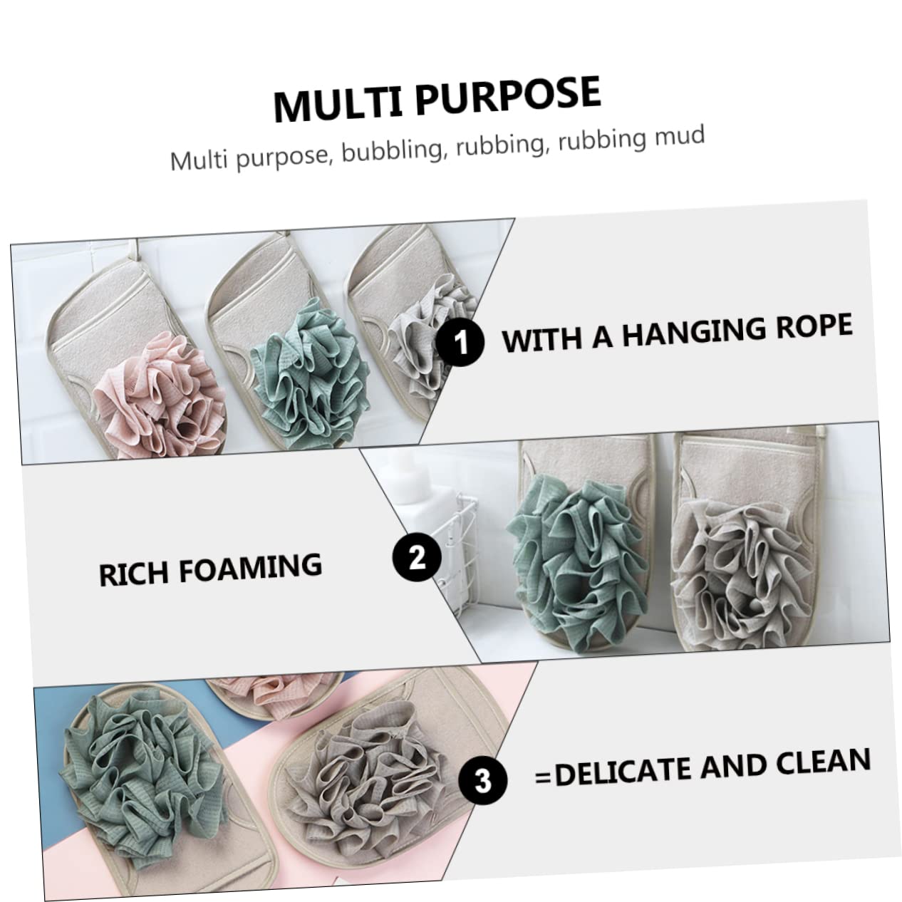 Mikinona 9stücke Peeling-handschuhe Doppelseitige Exfoliationshandschuhe Für Sanfte Hautreinigung Für Dusche Und Bad Für Männer Und Frauen Farben