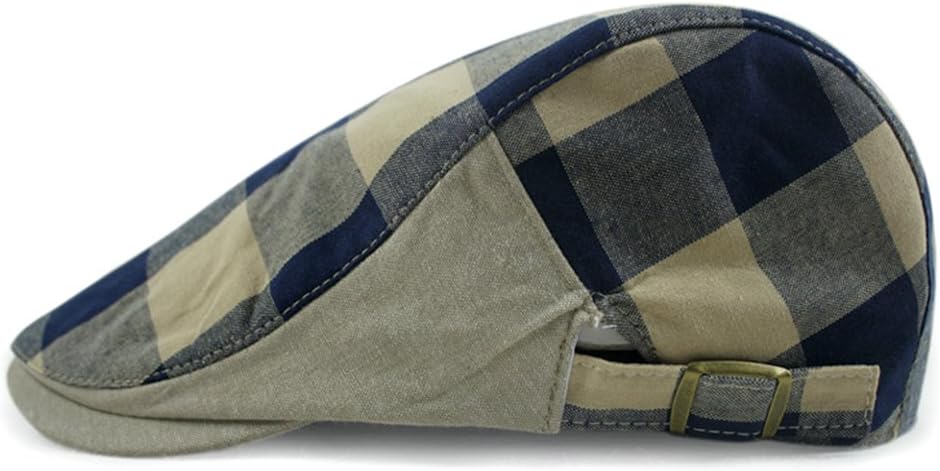 LOCOMO Checker Check Plaid Tartan Newsboy Beret Cap Hat FFH032