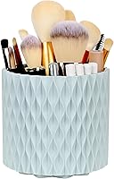 Vista 1 de WAFJAMF Soporte para brochas de maquillaje, 360 unidades, giratorios, para tocador, escritorio, baño, encimera, contenedor de 5 ranuras para brochas