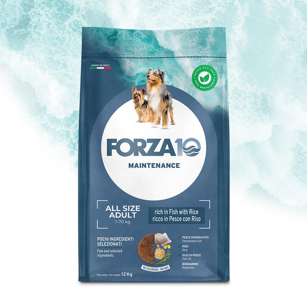 Forza10 Cane Maintenance Adult Pesce e Riso All Size(Tutte le Taglie) - 12kg