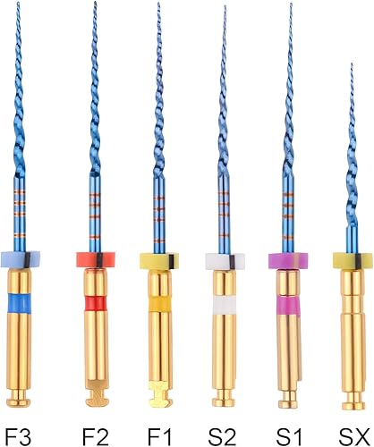 Miniatura 2 de XUX 6 unidspaquete SX-F3 Blue Reciprocating Files Endo Rotary Files Uso del motor Archivos de NiTi endodónticos activados por calor 0.827 in0.984