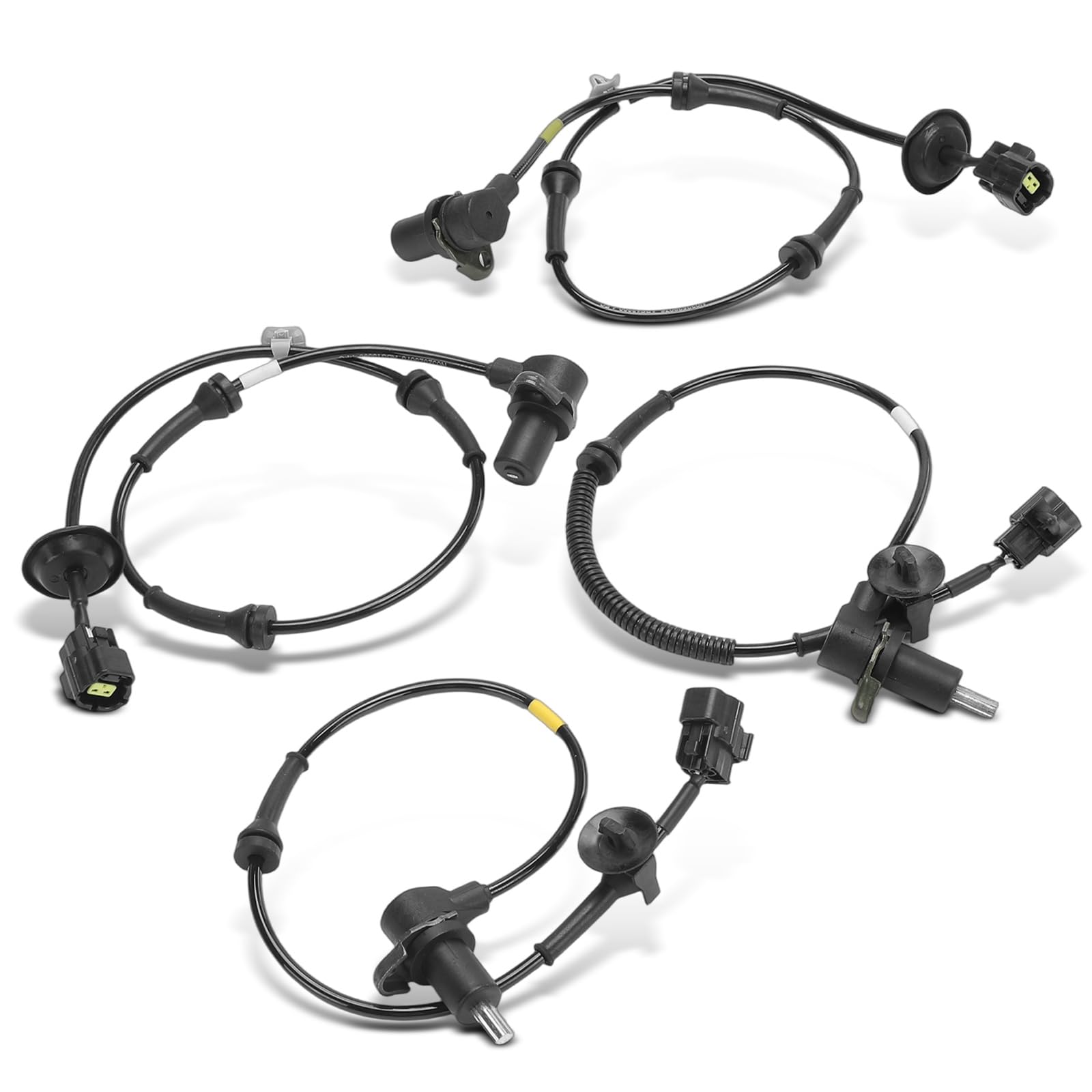 Frankberg 4x Sensori Velocità Ruota Sensore ABS 2-Poli Compatibile con Kalos KLAS Aveo/Kalos Compatto T200 Aveo/Kalos Compatto T250 T255 Aveo/Kalos Berlina T250 T255 Kalos Berlina KLAS ALS2215