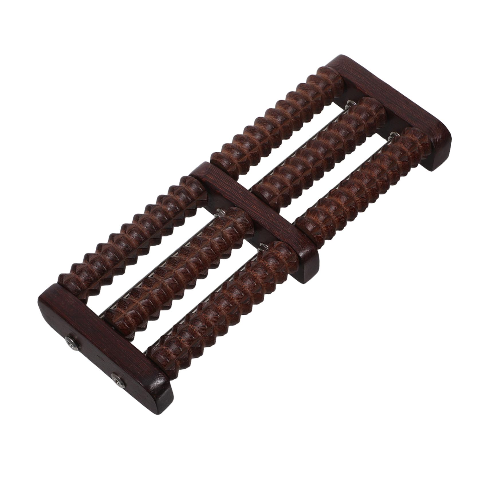 UKCOCO Rodillo Masajeador de Pies Madera Portátil Masaje para Pies y Pantorrillas Alivio Muscular Silencioso Diseño Compacto para Viajes y Uso Diario