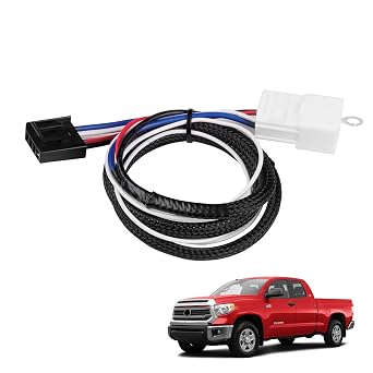 Brake Controller Harness for Toyota&Lexus, Tundra 03-14NOT 2004, Tacoma 05-15, 4Runner 03-13, GX 460 10-20, Brake Controller Connector, Trailer Brake Adapter Wire 4Pin Connector Cable Mount