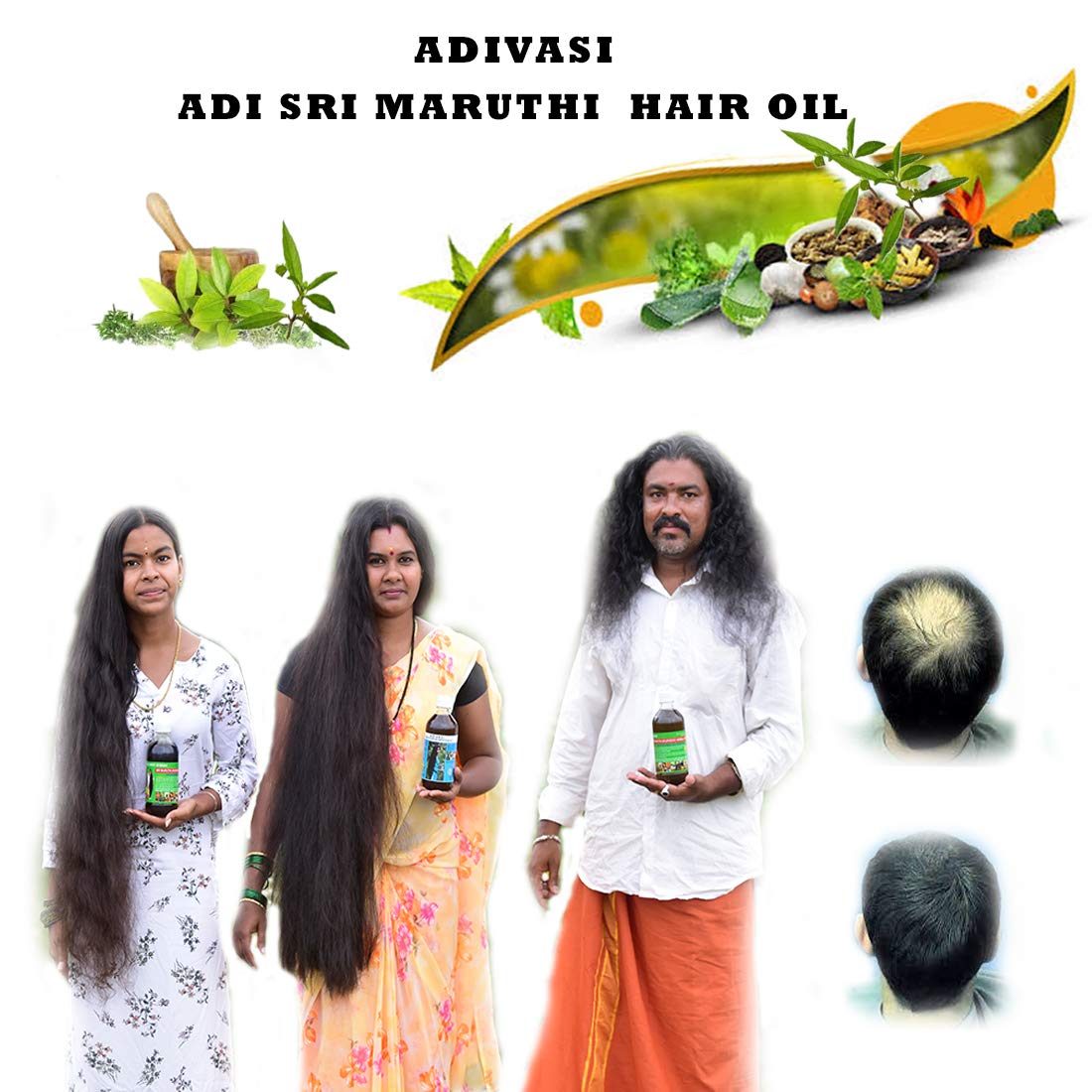 Adivasi Adi Sri Maruthi Hair Oil made by Pure Adivasi Ayurvedic Herbs