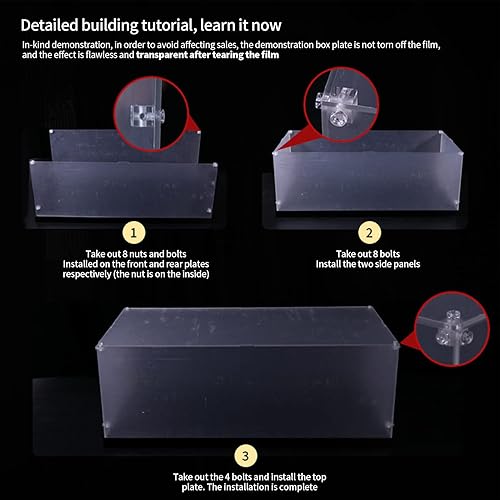 Miniatura 8 de Vitrina de acrílico para Lego I am Groot 76217, caja de acrílico transparente, caja de exhibición a prueba de polvo para Lego I am Groot, tamaño: