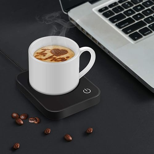 Miniatura 8 de ANBANGLIN Calentador de taza de café, calentador inteligente de tazas para escritorio, 3 controles de temperatura y apagado automático, calentador