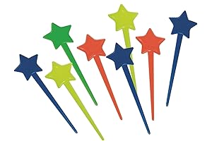 250 Star Plastic Toothpicks Essentials for Party Appetizers
