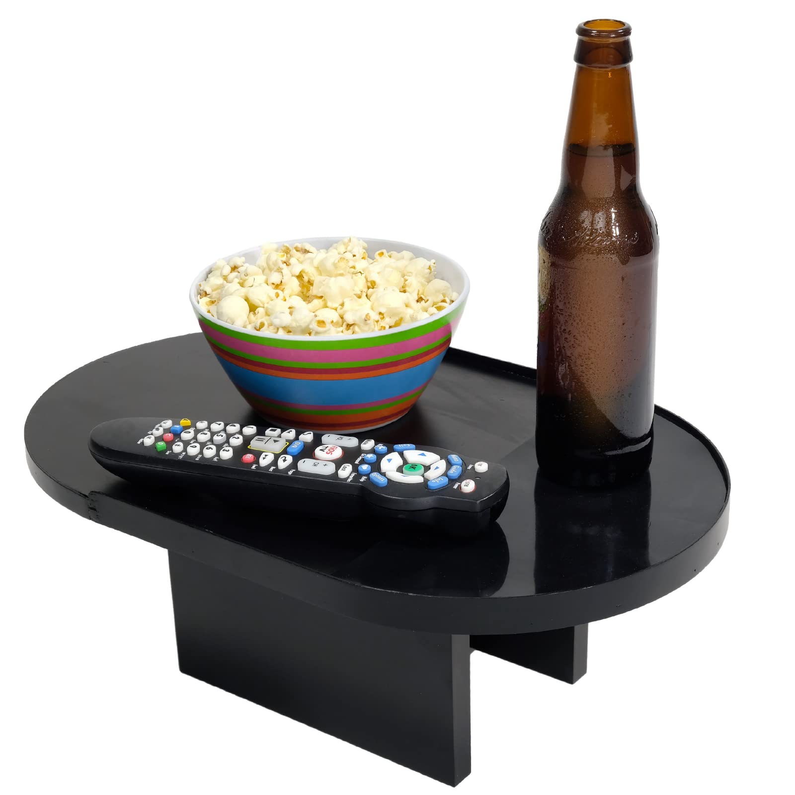EXCELLO GLOBAL PRODUCTSCouch Arm Table - Black
