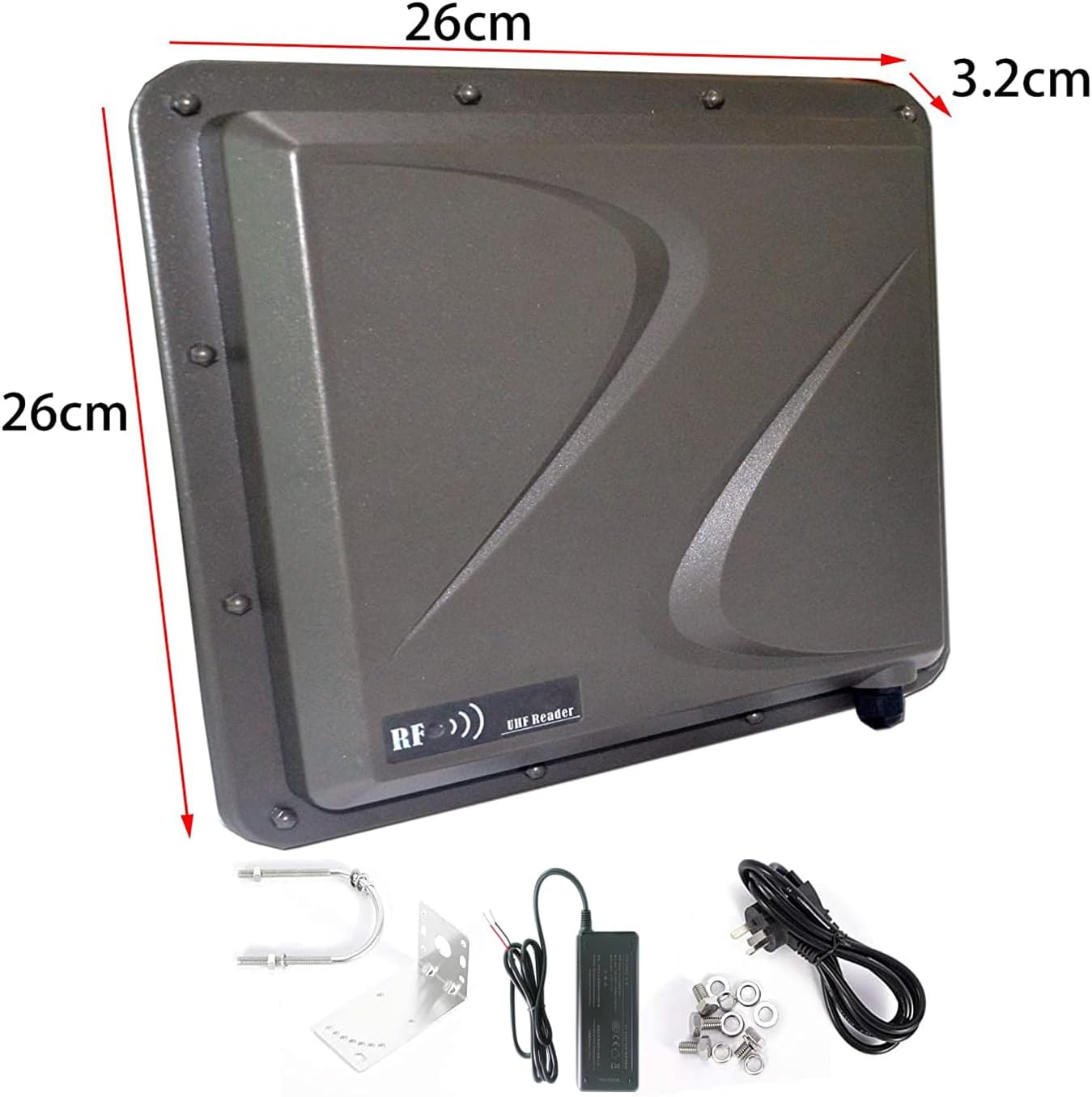 Back view of Yanzeo SR691 UHF RFID Reader