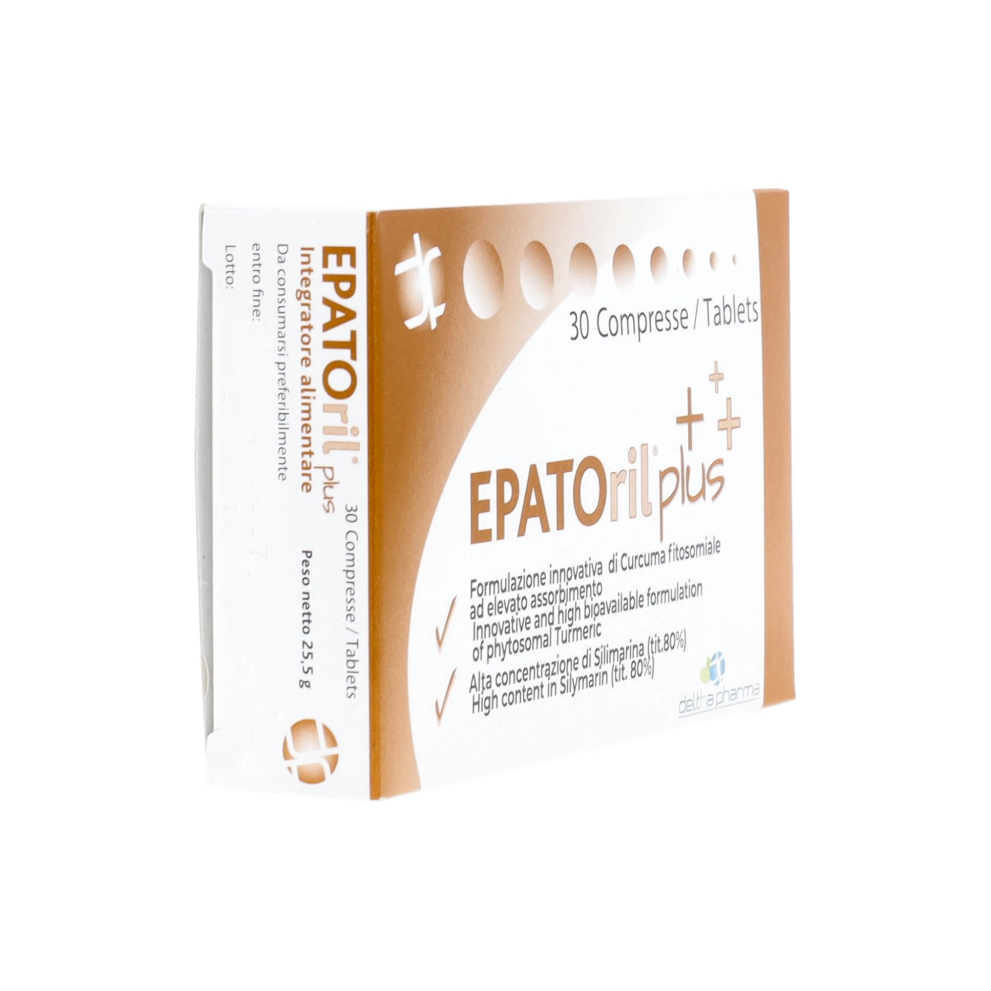 Deltha Pharma - Epatoril Plus Integratore per il Fegato 30 Compresse - 932677368