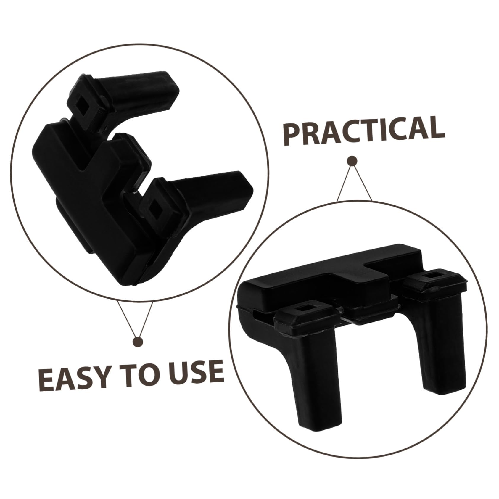 MAGICLULU 50 Pezzi Foglio di Protezione Angolare in Silicone Paraurti per Friggitrice Friggitrice Pan Protezione Angolare Sostituzione Friggitrici Ad Accessori Parti di