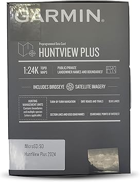 Garmin HuntView Maps 2024/2025 – Preloaded microSD Card with 24K