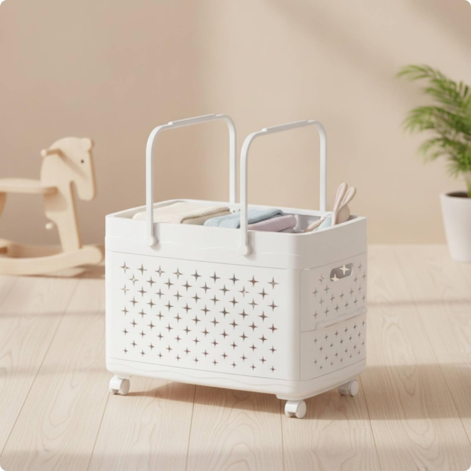 Cesto Portabiancheria Pieghevole Salvaspazio Cesta Ventilato Contenitore per Studenti, Bagno