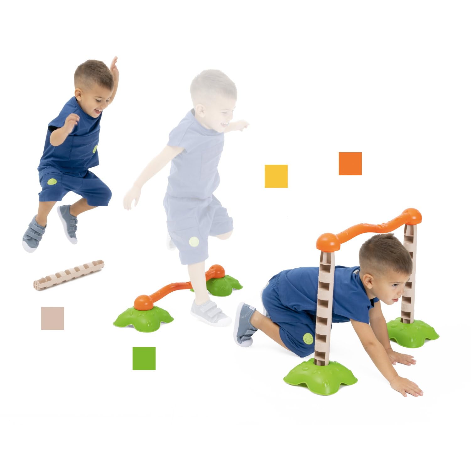 Chicco, Kit Premotricità, Ispirato al Metodo Montessori, 10 percorsi, Stimola la Coordinazione, la Conoscenza del Corpo e dello Spazio, l'Equilibrio, Psicomotricità, Giochi Bambini 2-5 Anni