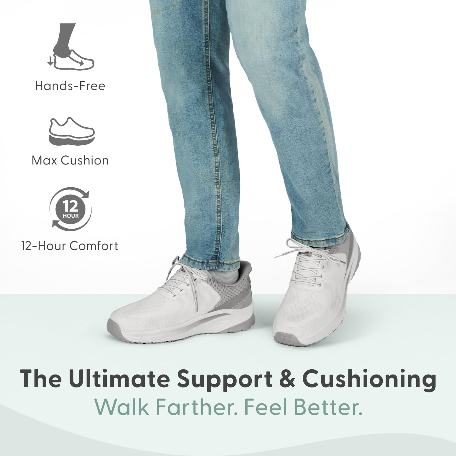 Orthofeet Men's Orthopedic Hands-Free Tilos Slip-On Sneakers - Image 2