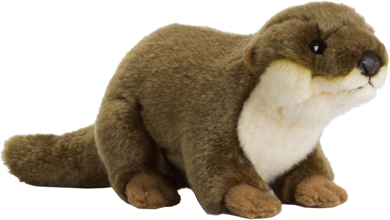 WWF Plüsch Plüsch European Otter Soft Toy – Realistic Soft Toy with Many Similar Details – Soft and Supple – CE Approved – 20 cm