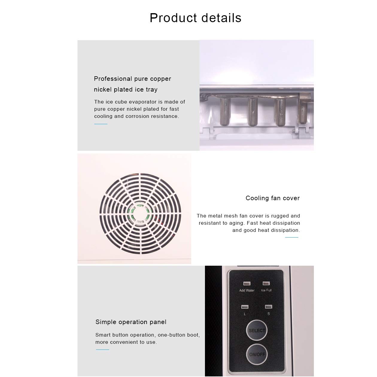 Mini Automatic Electric Ice Maker Bullet Round Block Making Machine 15kgs/24H Small Bar Milk Tea Coffee Shop