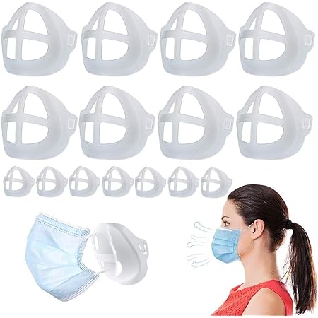 Amazon Com 15 Piezas 3d Mascara Soporte De Plastico Interior Soporte Marco Para Proteccion De Pintalabios Comodo Respiracion Lavable Reutilizable Cool Bracket Sport Para Proteger Pintalabios Protector Soporte Para Boca Y Nariz
